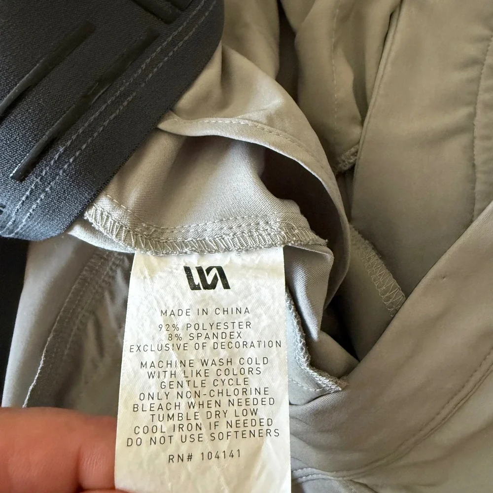 VRST Mens Solid Grey Performance Commuter Jogger Pants Stretch Size 36 x29